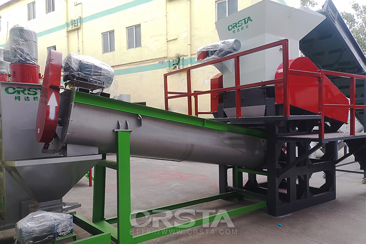 Waste medical drip bottle processing production line