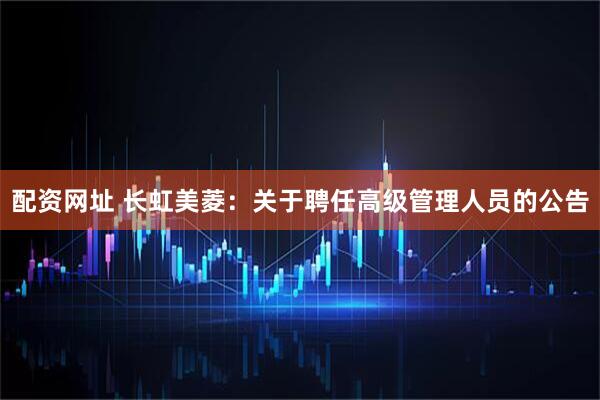 配资网址 长虹美菱：关于聘任高级管理人员的公告