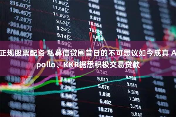 正规股票配资 私募信贷圈昔日的不可思议如今成真 Apollo、KKR据悉积极交易贷款